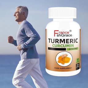 Turmeric Curcumin Capsules - 180 Count Antioxidant Men Women Supplement