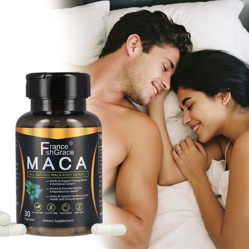 Maca Root Capsules - 750mg 30 Count Organic Peruvian Adult Supplement