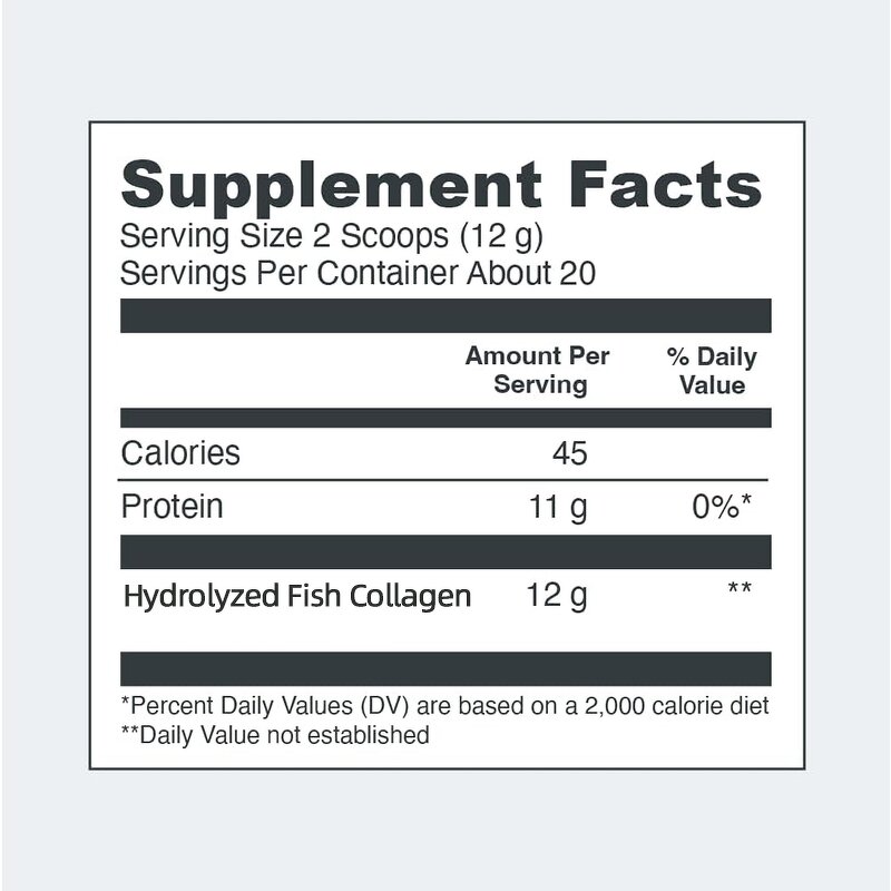 Marine Collagen Powder - 246G Joint Bone Health Men Women Supplement