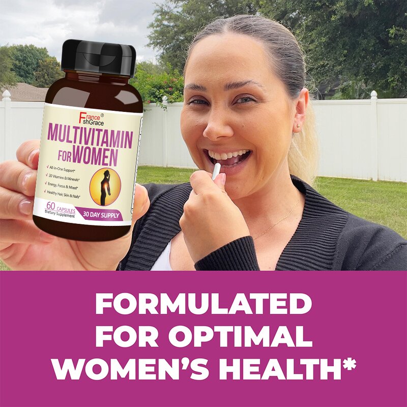 Women Multivitamins - Organic Energy Focus Reproductive Health Supplement