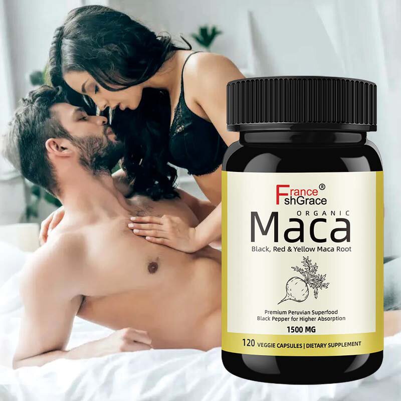 Maca Root Capsules - Stamina Libido Fertility Mood Energy Support