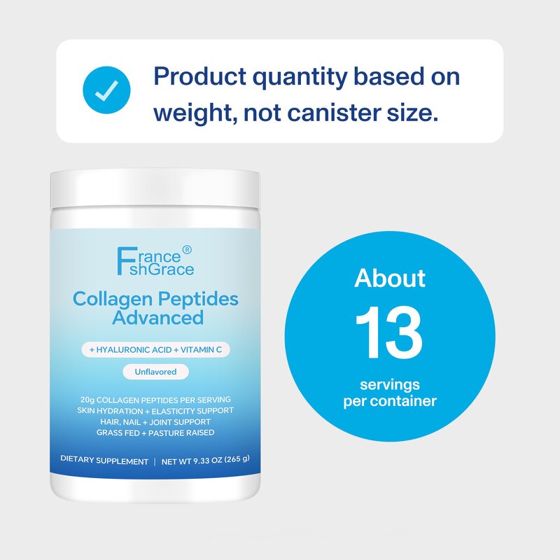 Collagen Peptides Powder - 265G Hair Skin Nails Bone Joint Health Adult