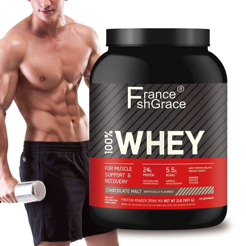 Whey Protein Isolate - Chocolate Malt Flavor Sports OEM Wholesale