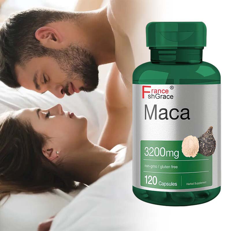 Maca Root Capsules - 3200mg 120 Count Non-GMO Gluten Free Men Women