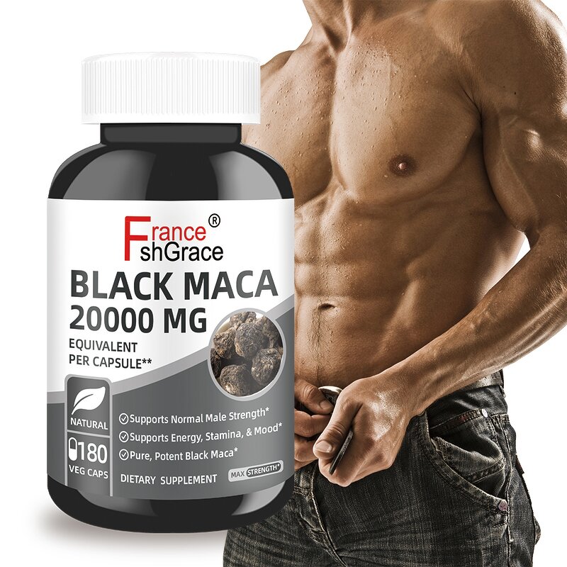 Maca Root Capsules - Organic Black Red Yellow Peruvian Penis Enlargement