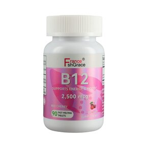 Vitamin B12 Tablets - Cherry Flavor Custom Logo Non-GMO Lab Tested Wholesale