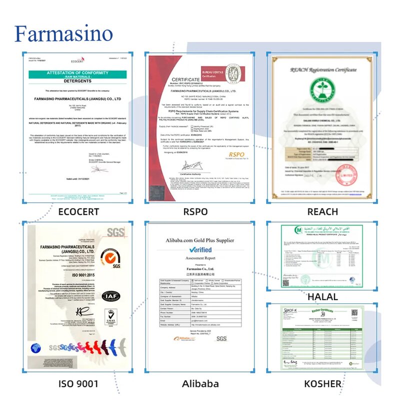 Cetyl Glucoside Manufacturer - APG 6800 Emulgator CAS 246159-33-1 Farmasino
