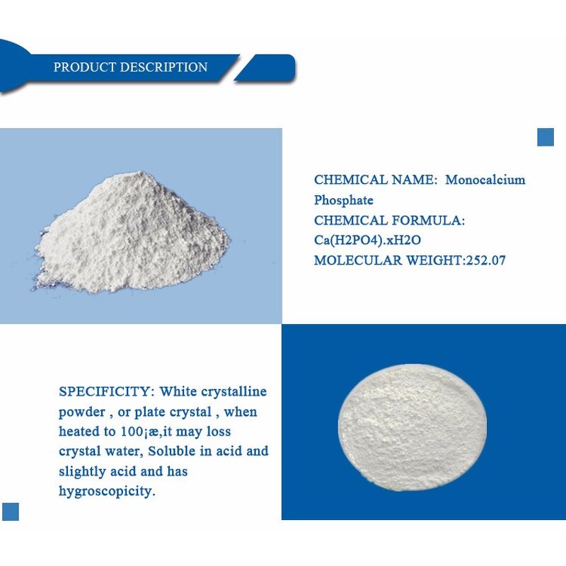 Mono Calcium Phosphate - MCP Food Feed Grade CAS 7758-23-8 Powder