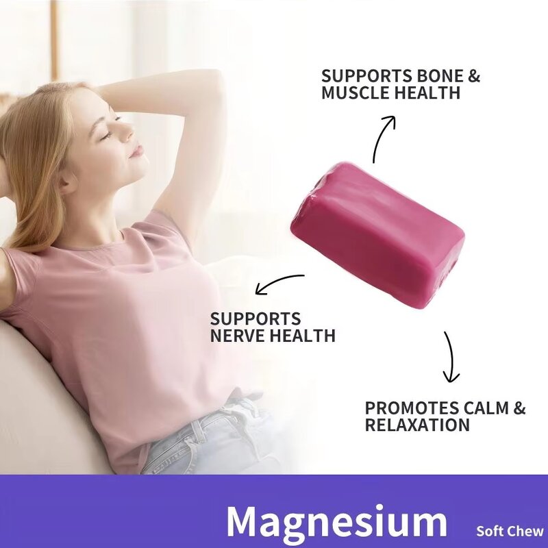 Magnesium Soft Chew Manufacturer - Sugar Free for Stress Release