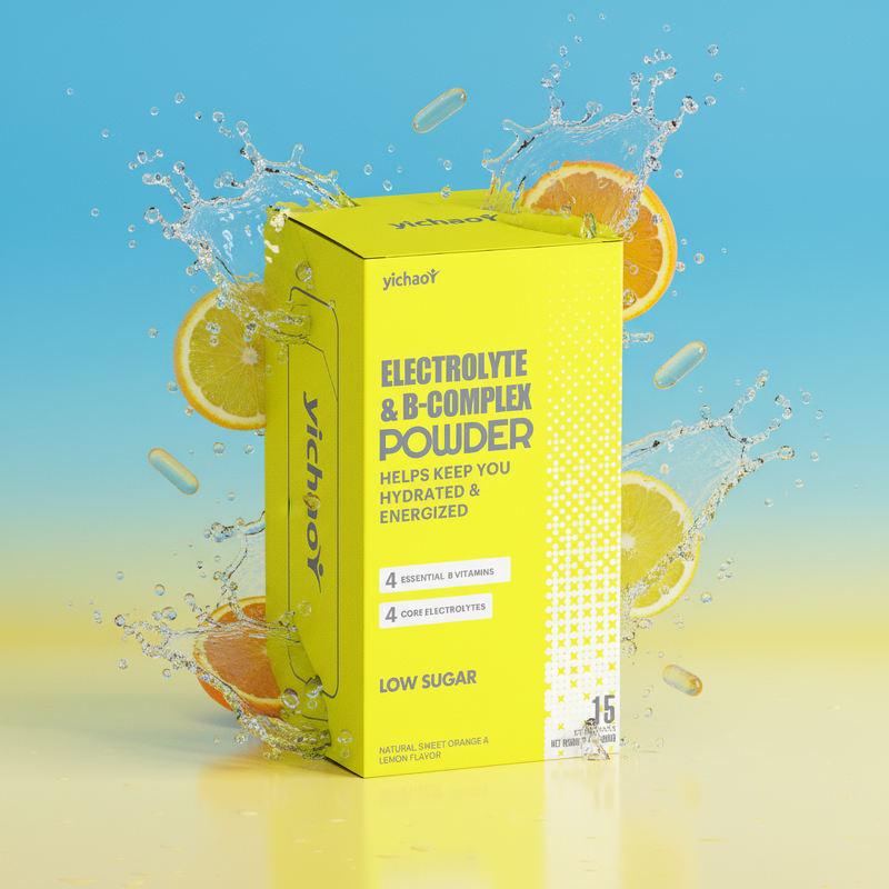 Electrolytes Powder Manufacturer - Low Sugar Hydration with B-Complex for Adults