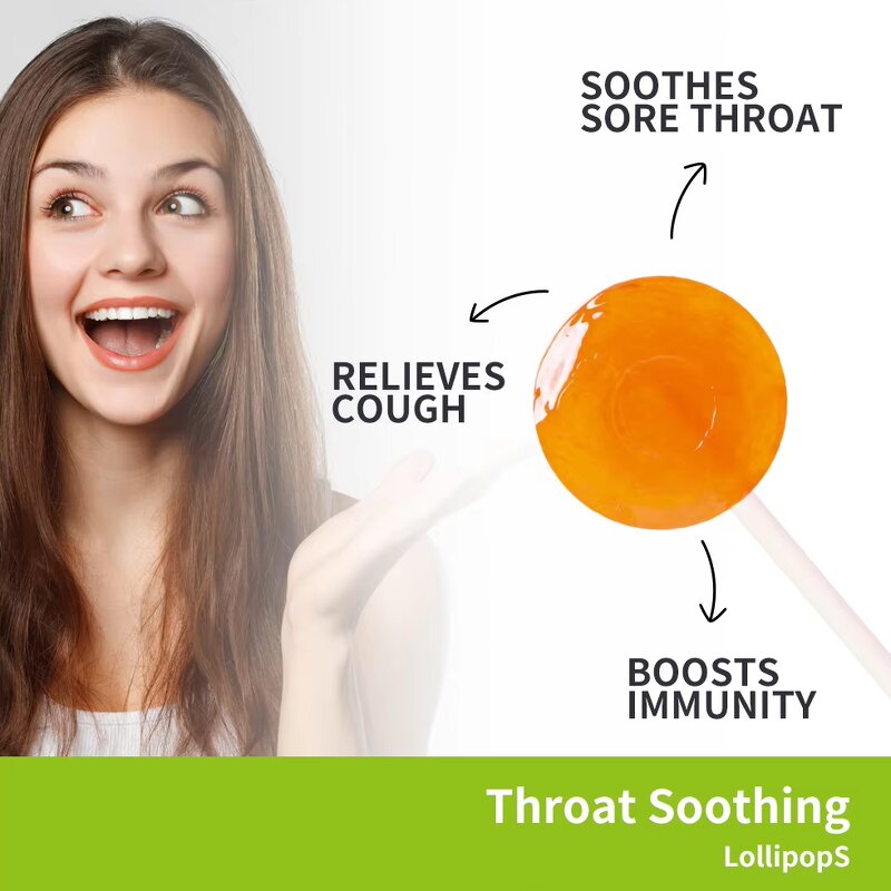 Throat Soothing Lollipop Manufacturer - Immune Supplement Candy for Kids & Private Label