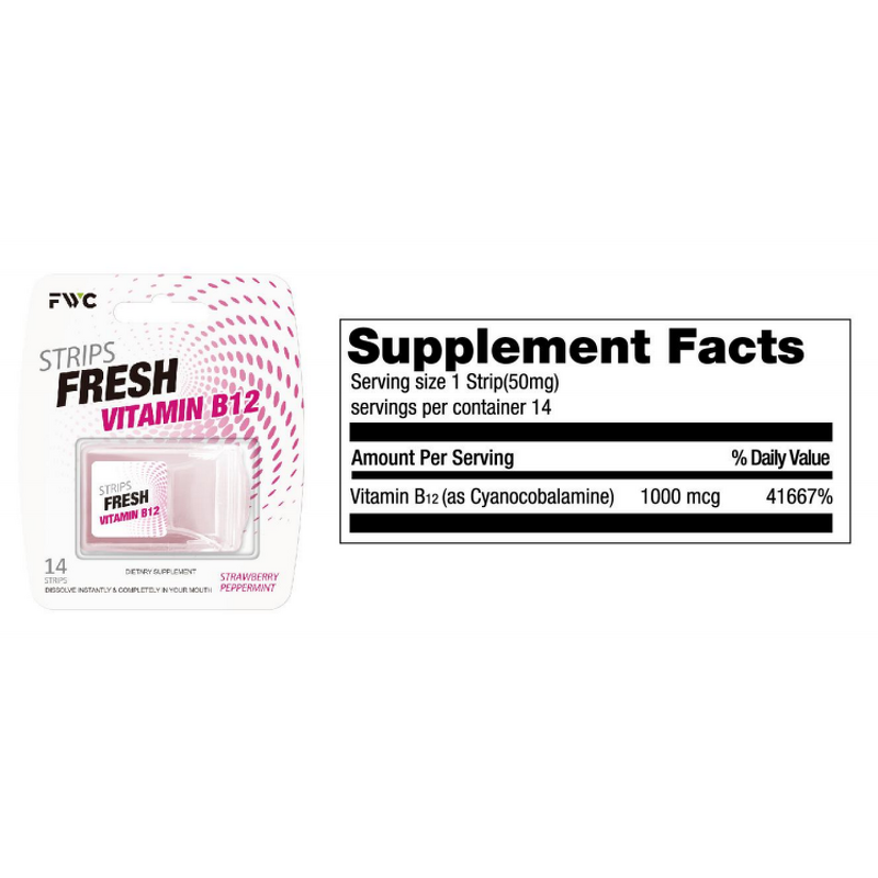 Vitamin B12 Strip Manufacturer - Portable Food Supplement