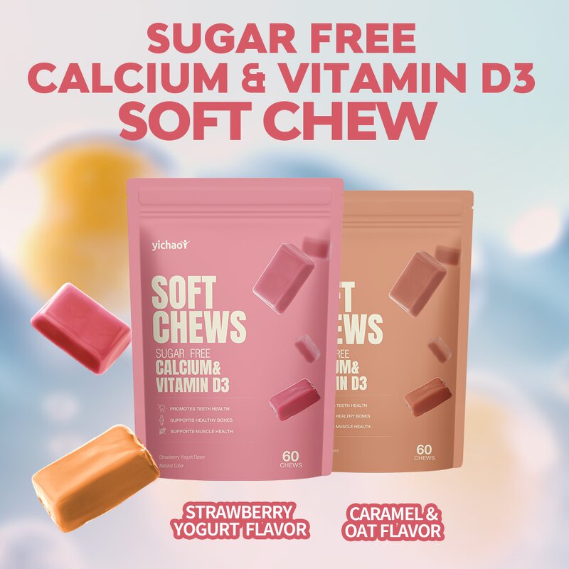 Calcium D3 Chew Manufacturer - Sugar Free Gummy for Joint & Customized
