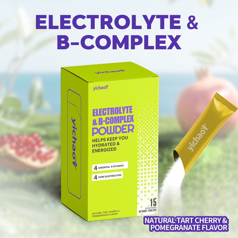 Electrolytes Powder Manufacturer - Hydration with B-Complex for Adults Men Women