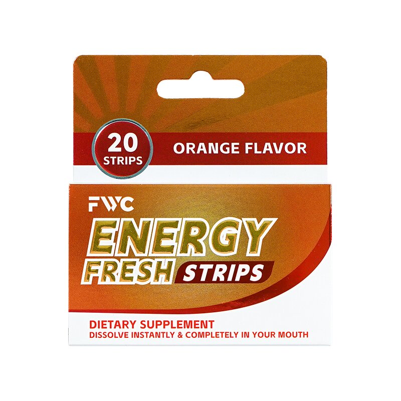 Caffeine Oral Strips Manufacturer - Energy Mint Candy ODF & Customized Label