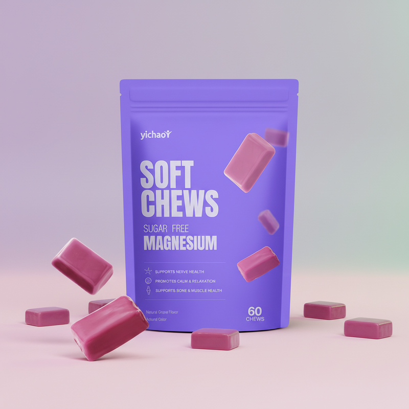 Magnesium Soft Chew Manufacturer - Sugar Free for Stress Release