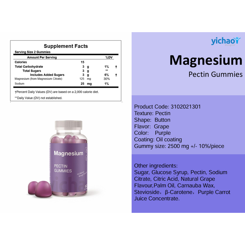 Magnesium Citrate Gummies Manufacturer - Extra Strength for Calm Relaxation & OEM