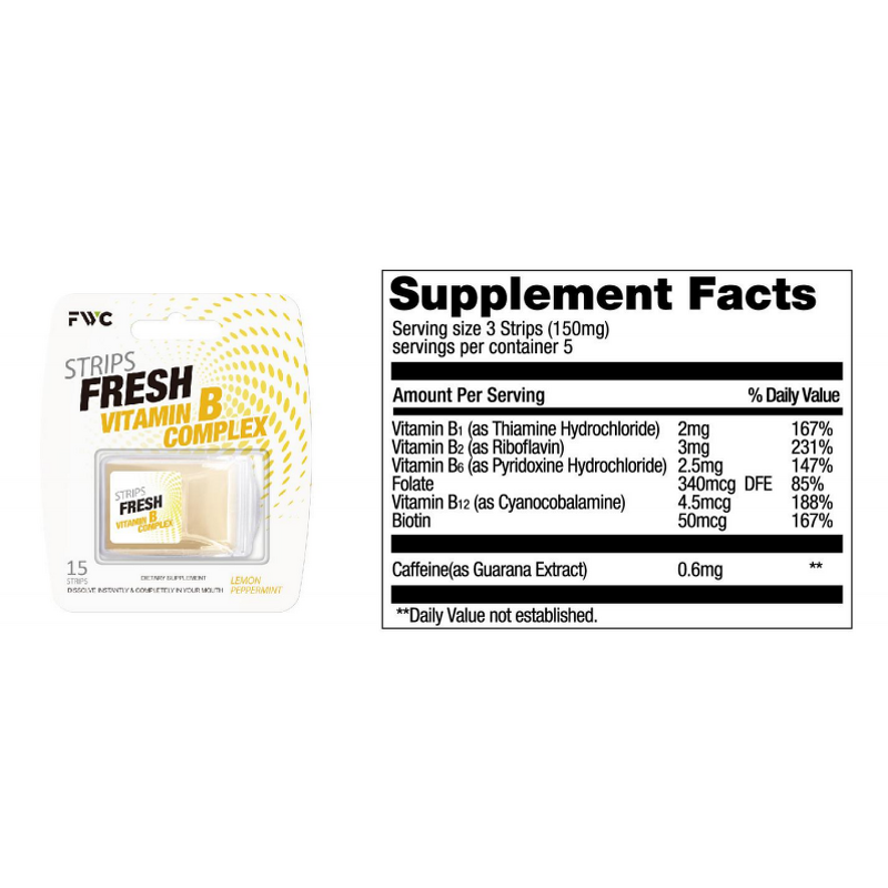 Vitamin B Strip Manufacturer - Portable Food Supplement