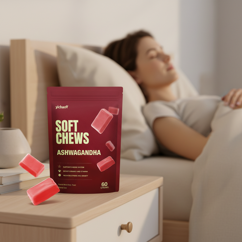 Ashwagandha Soft Chews Manufacturer - Vegan Gummy for Calm & ODM OEM