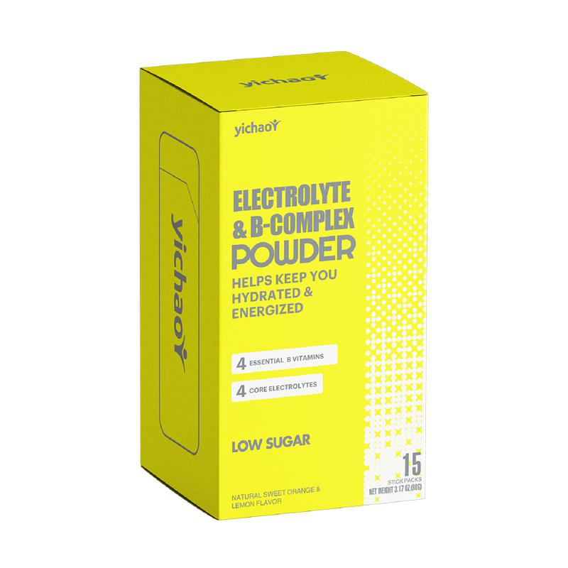 Electrolytes Powder Manufacturer - Low Sugar Hydration with B-Complex for Adults