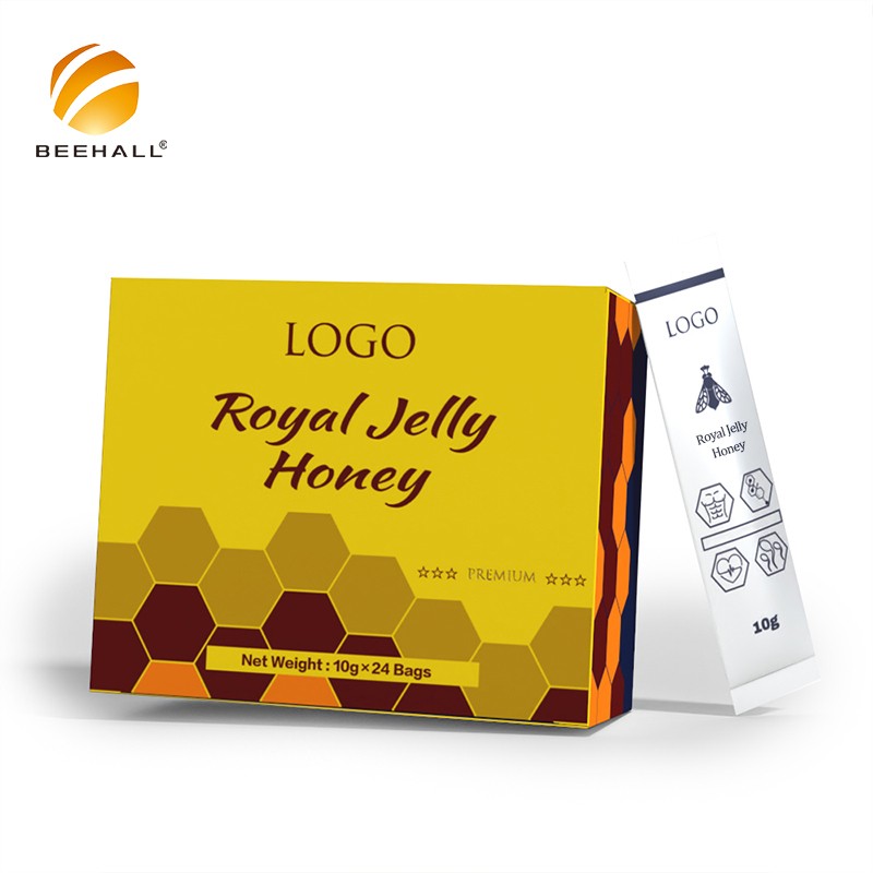 Health Products Exporter Hot Sale Custom Logo Honey with Royal Jelly ODM