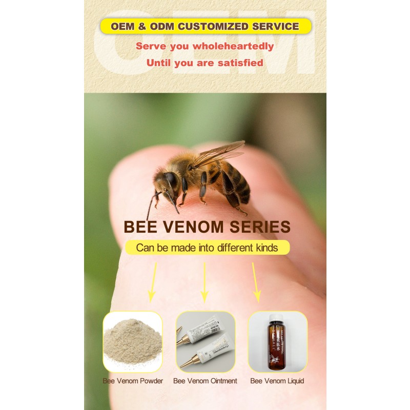 GMP Manufacturer High Quality Pure Natural Bee Venom Extract Powder Melittin Wholesale