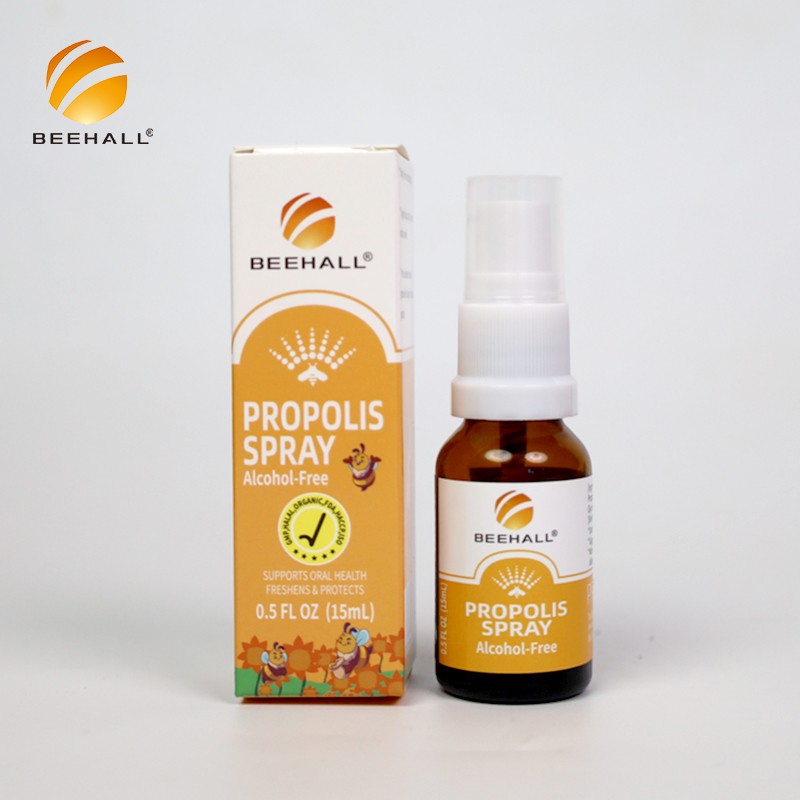 Propolis Manufacturer New Bulk Alcohol-Free Propolis Spray for Oral Hygiene ODM