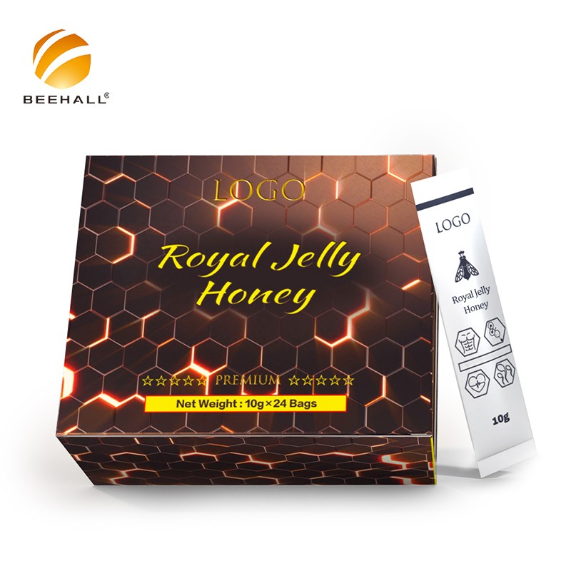 Health Products Exporter Hot Sale Custom Logo Honey with Royal Jelly ODM