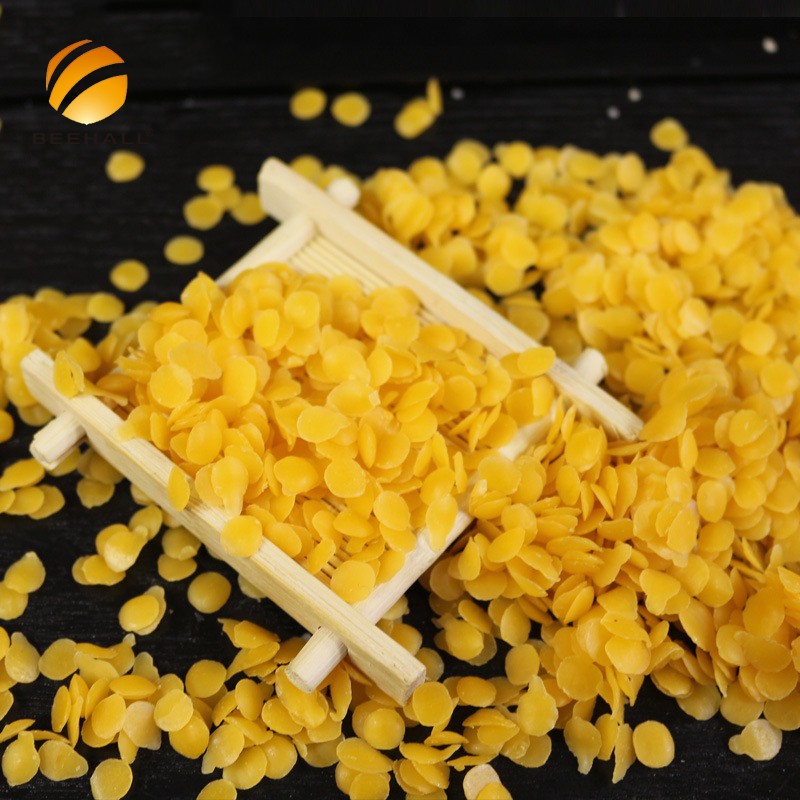 China Factory Wholesale Refined Yellow Beeswax Granules Bulk Supply