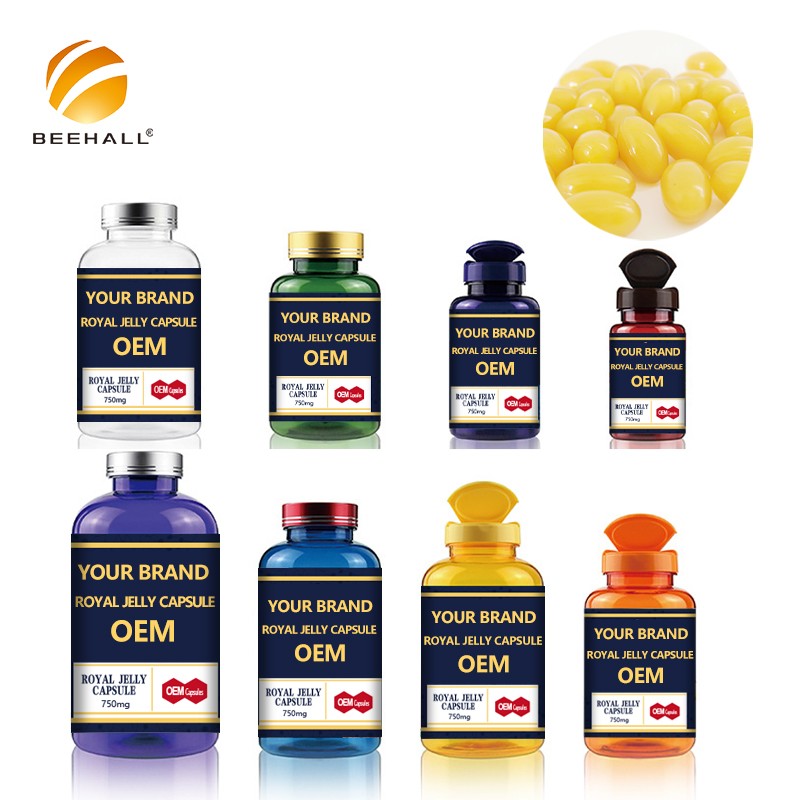 Royal Jelly Manufacturer NOP EOS Certified Bulk Royal Jelly Capsules ODM