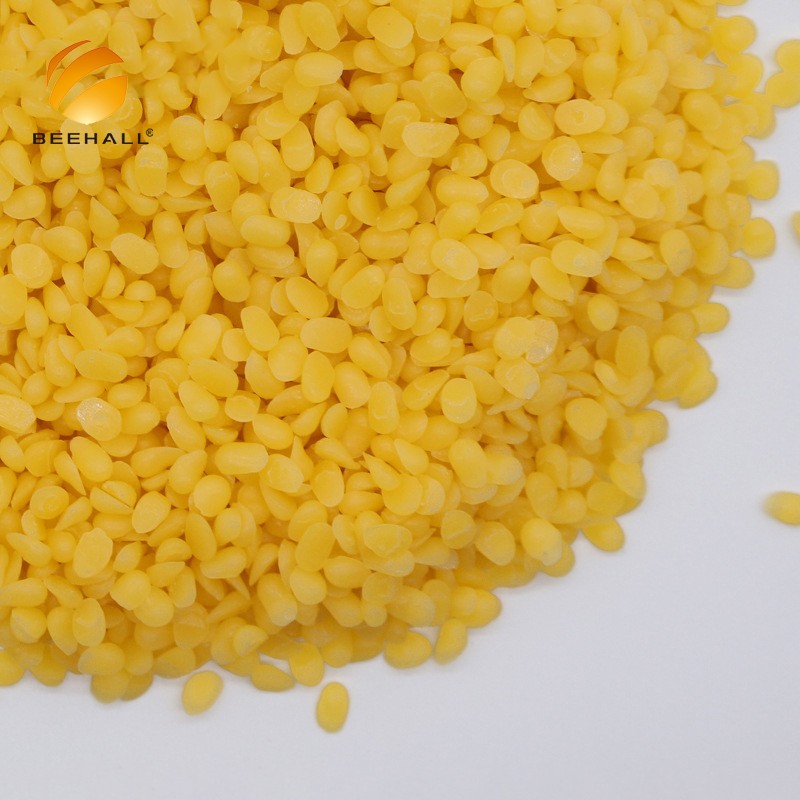 China Factory Wholesale Refined Yellow Beeswax Granules Bulk Supply