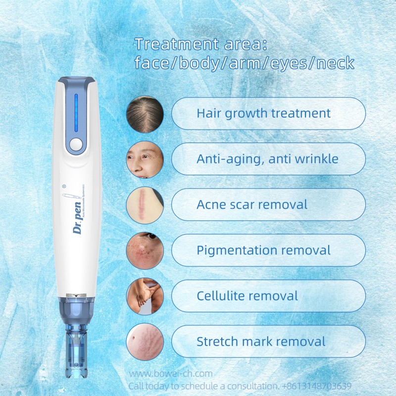 Professional Derma Pen Factory - Auto Pen with Adjustable Nano Needles Face Body Whitening Dark Circles