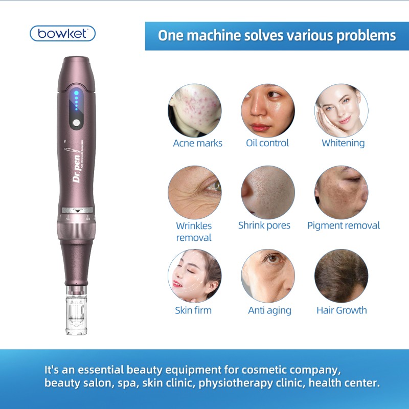 Micro Needling Pen Factory - BOWKET Professional Electric Wireless Derma Pen Home Use Rechargeable
