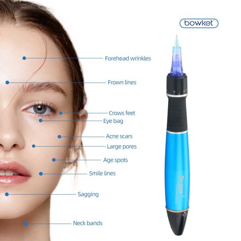 Microneedle Pen Manufacturer - BOWKET Ultima A1W Wireless Rechargeable Stainless Steel Needles