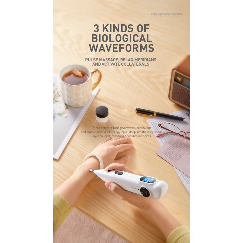 Digital Therapy Detector Factory - BOWKET 9-Level Rechargeable ABS Electro Pen for Home Use