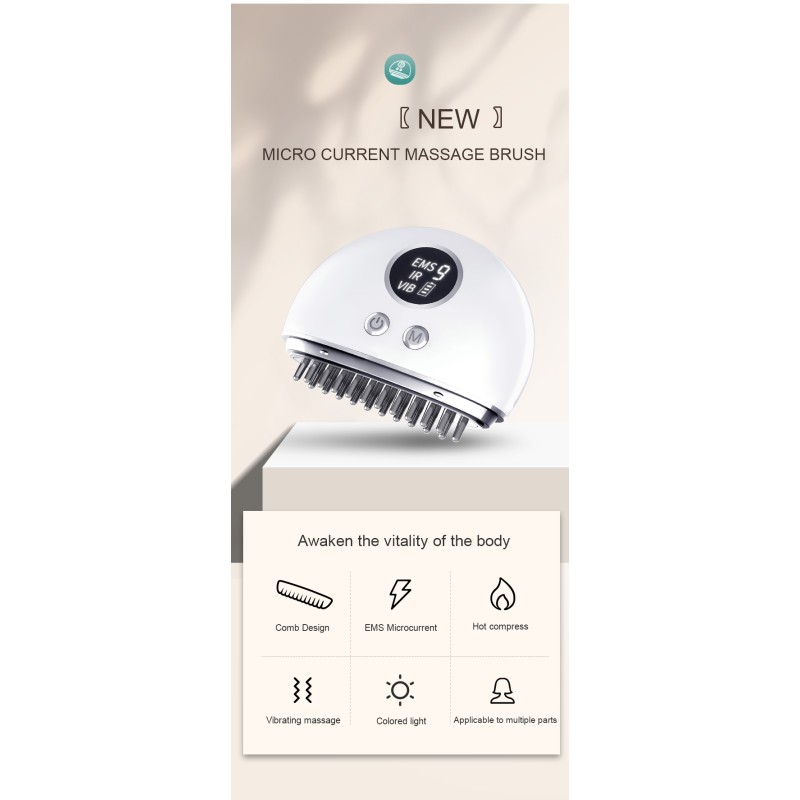 Skin Rejuvenation Manufacturer - 2024 Promotional Mini Skin Tightening Anti-Aging Head Massage Laser Comb