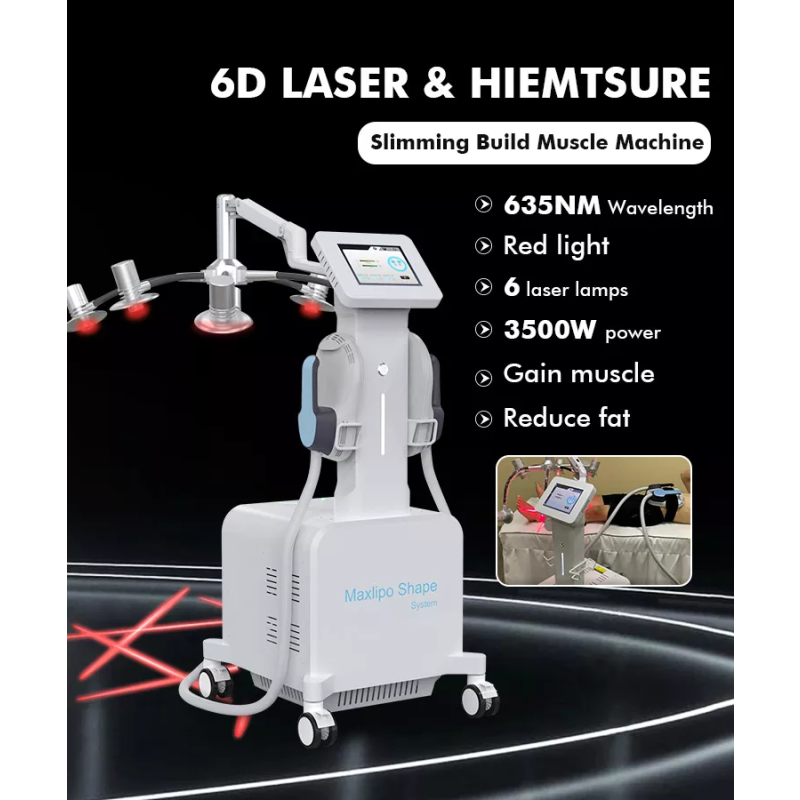 EMS Sculpting Machine Factory - Newest 635nm Red Laser Muscle Building Buttock Lift 6D Laser