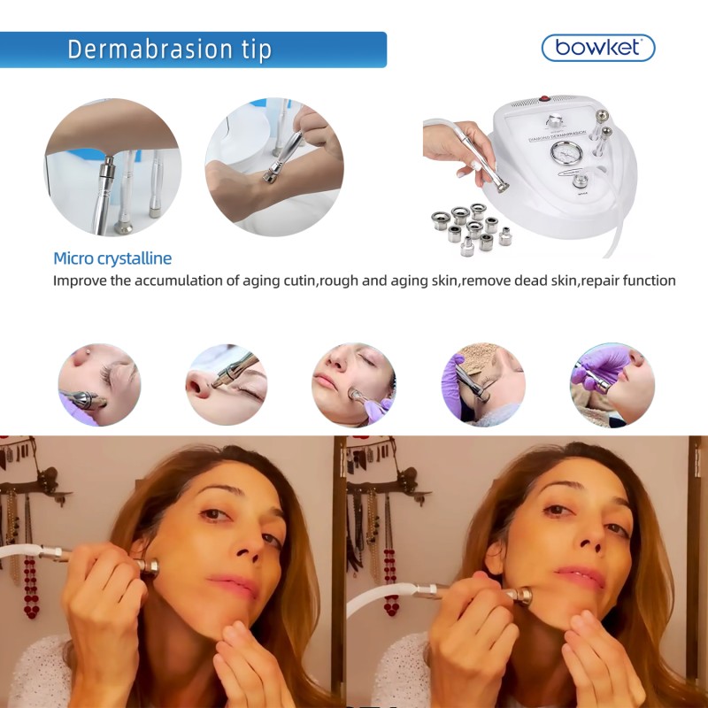 Portable Dermabrasion Manufacturer - BOWKET Diamond Machine for Facial Cleaning Skin Tightening Rejuvenation
