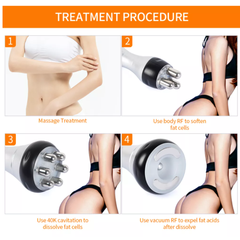 Professional Beauty Equipment Manufacturer - Vacuum Roller Ultrasound Cavitation Machine 5in1