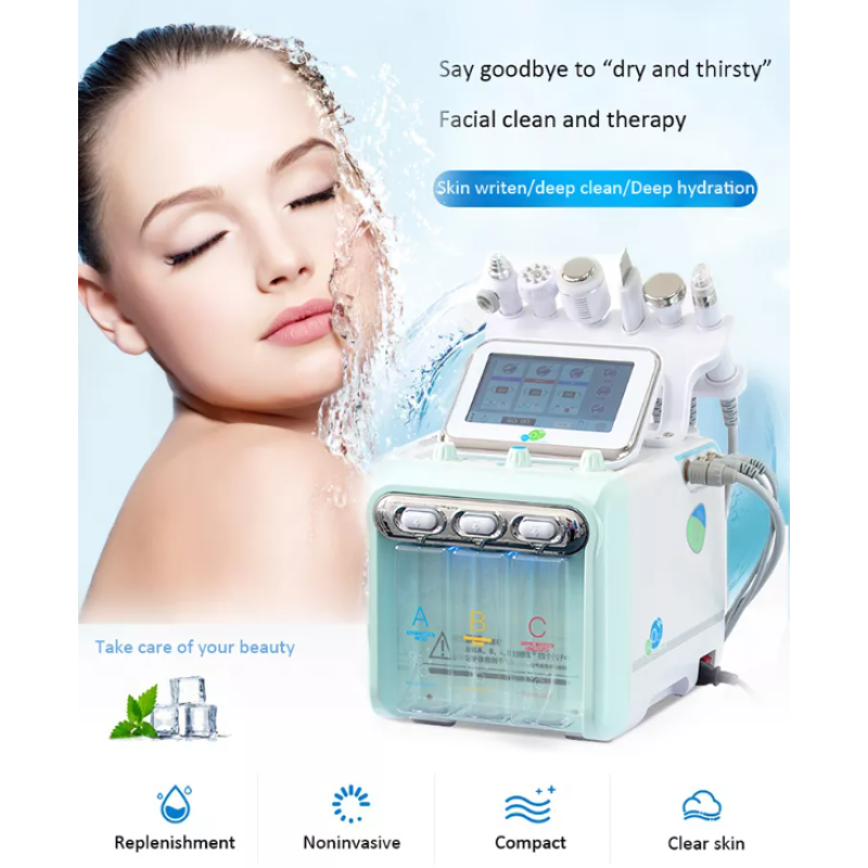 Facial Machine Factory - BOWKET 6 in 1 Desktop Jet Hydrogen Oxygen Small Bubble Acne Scar Removal