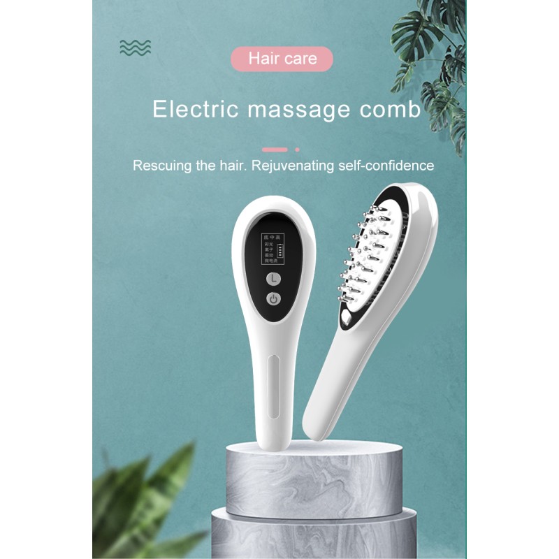Hair Massage Comb Manufacturer - Multifunctional Handheld Laser Scalp RF EMS Brush for Hair Regrowth