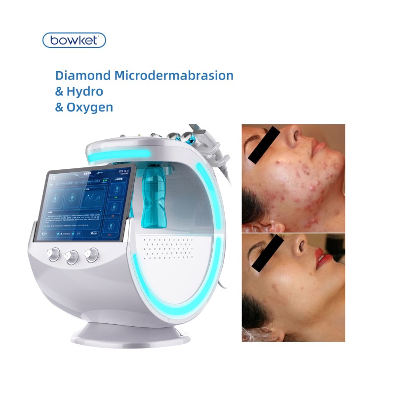 Smart Dermabrasion Manufacturer - BOWKET 7-in-1 Ice Blue Hydro Multifunction Facial Care