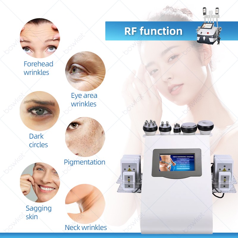 Ultrasonic Slimming Manufacturer - BOWKET 6 in 1 Cavitation Cellulite Reduce Face Sculpting Tool