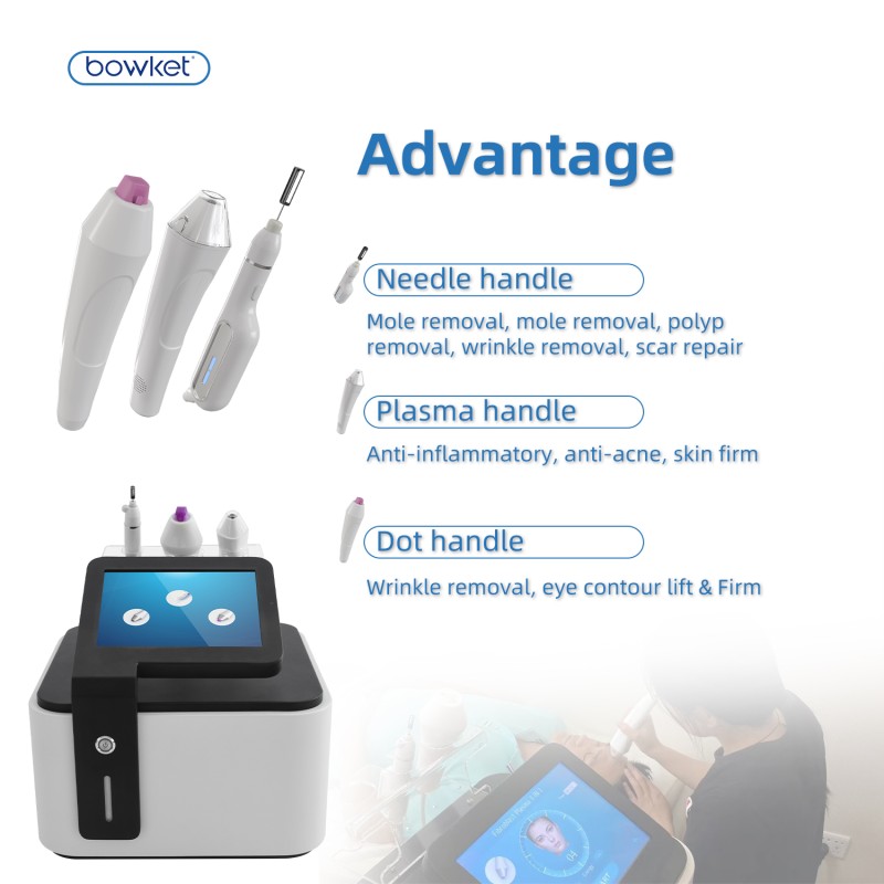 Beauty Salon Equipment Factory - BOWKET 3-in-1 Plasma Pen and Fibroblast Plasma Bt Machine