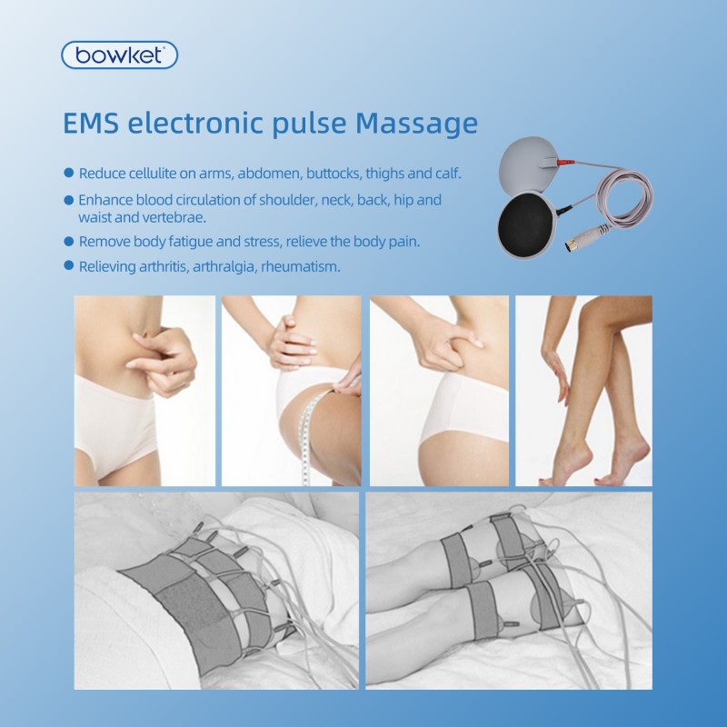 Electric Muscle Stimulator Factory - Bowket 2in1 Breast Massager Silicone Body Vacuum Therapy Spa