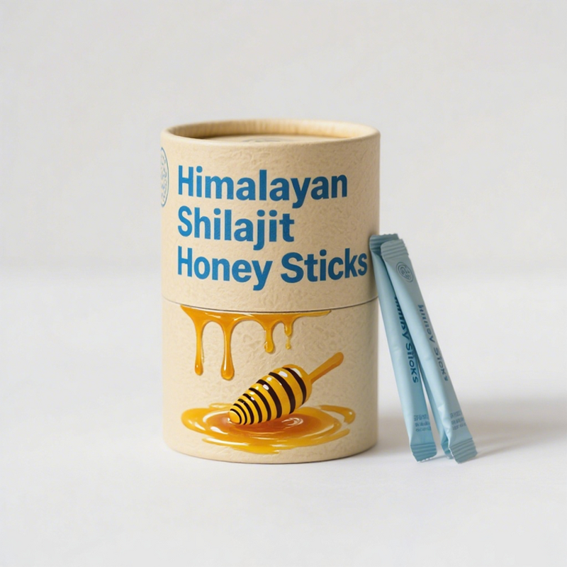 Shilajit Honey Packs - Private Label 30 Sticks Superior Fulvic Acid for Men