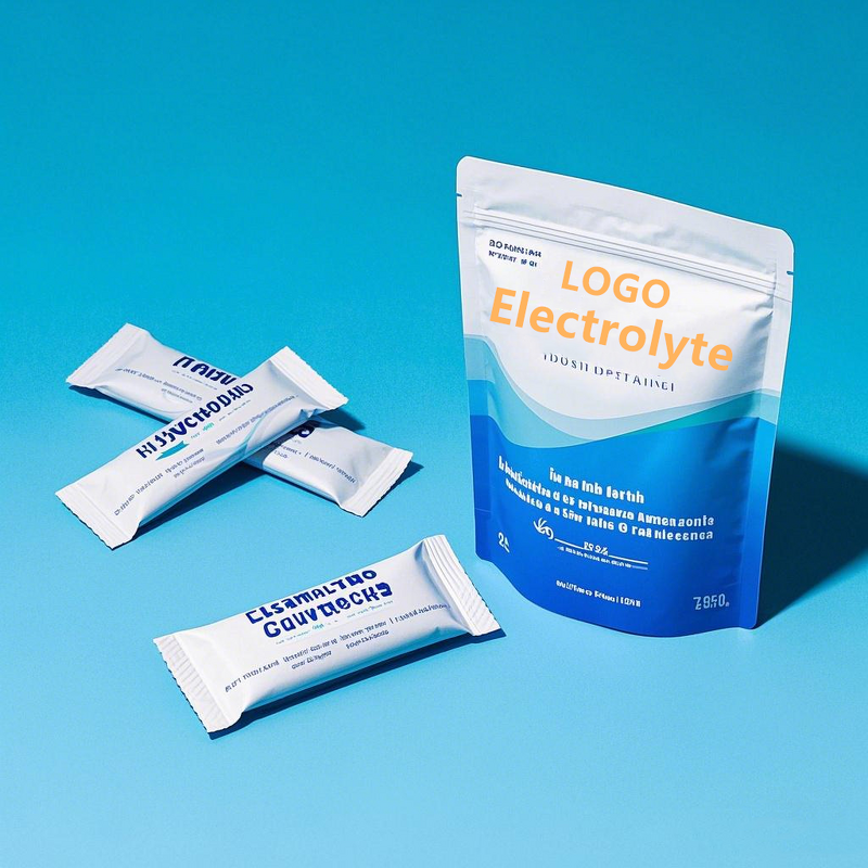 Electrolyte Powder Sachets - Private Label Pre Workout Sport Supplement Packets
