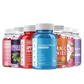 ACV Sea Moss Gummies - Wholesale Elderberry Cranberry Ashwagandha Biotin Collagen