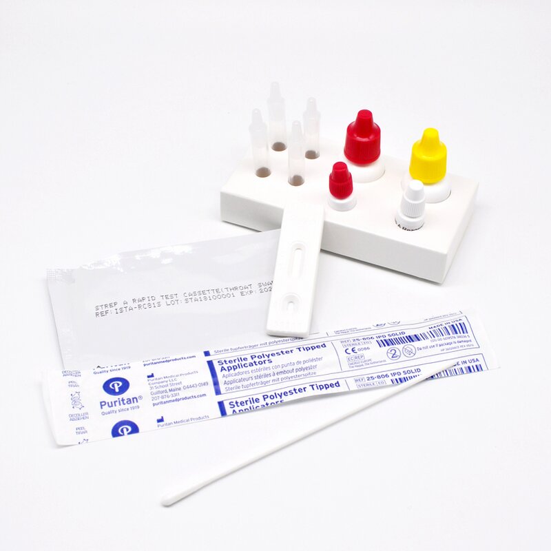 Strep A Flu Test Kit - Respiratory Infectious Disease Antigen Rapid Nasal Swab