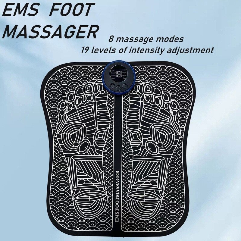 Foot Massager Mat Manufacturer - Portable Electric with Timing Control USB Rechargeable PU